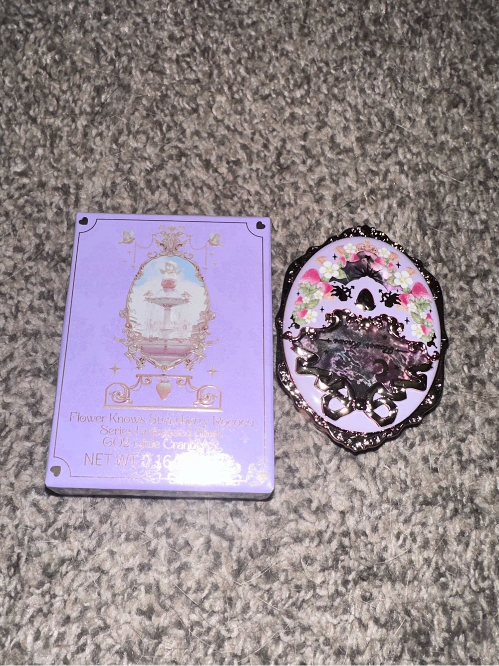 Violet Strawberry Rococo Embossed Blush (#G02) - Picture 4 of 15